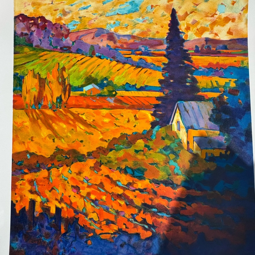 Beverly Wilson Signed Vineyard Print (Amuse-Bouche Wine Art) #550/700